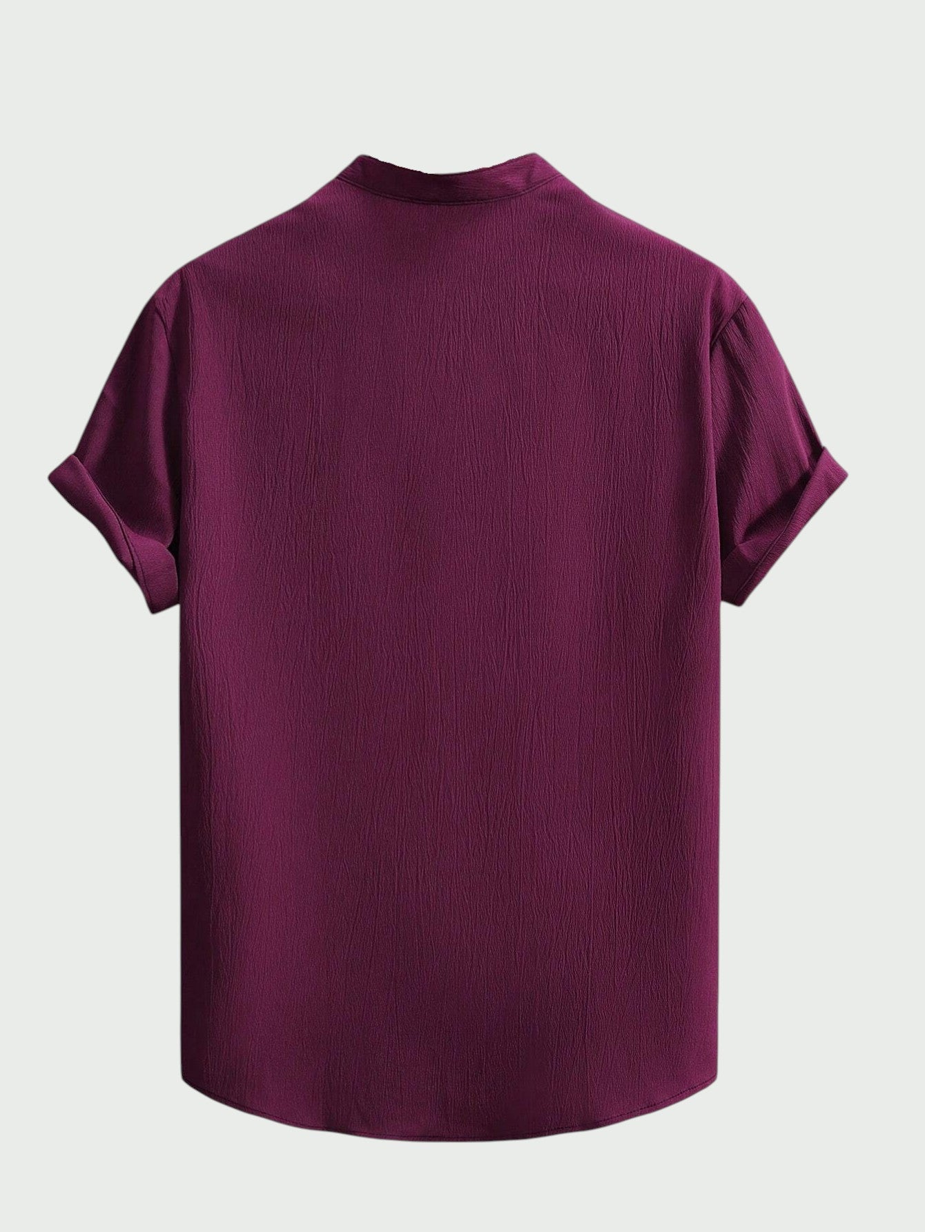 Camisa de Botão Masculina Gola Padre- Camisa Santorini