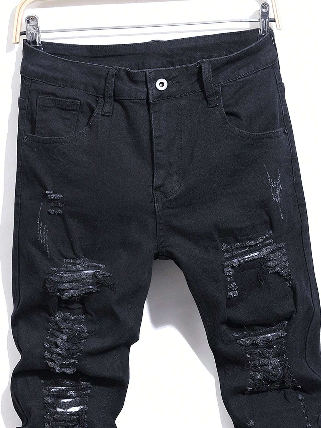 Calça Jeans Masculina Rasgada com Detalhes - Calça Melbourne