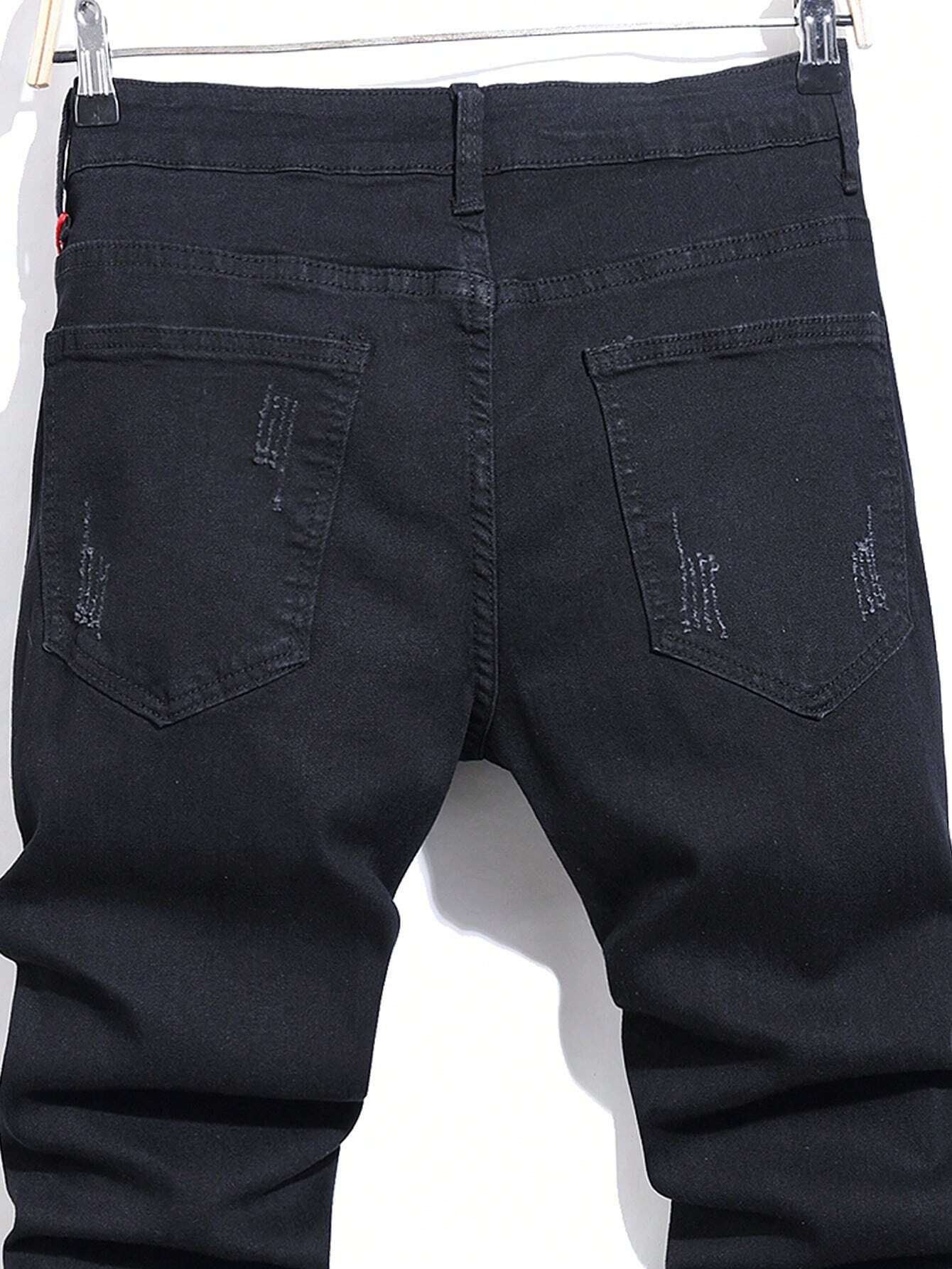 Calça Jeans Masculina Rasgada com Detalhes - Calça Melbourne