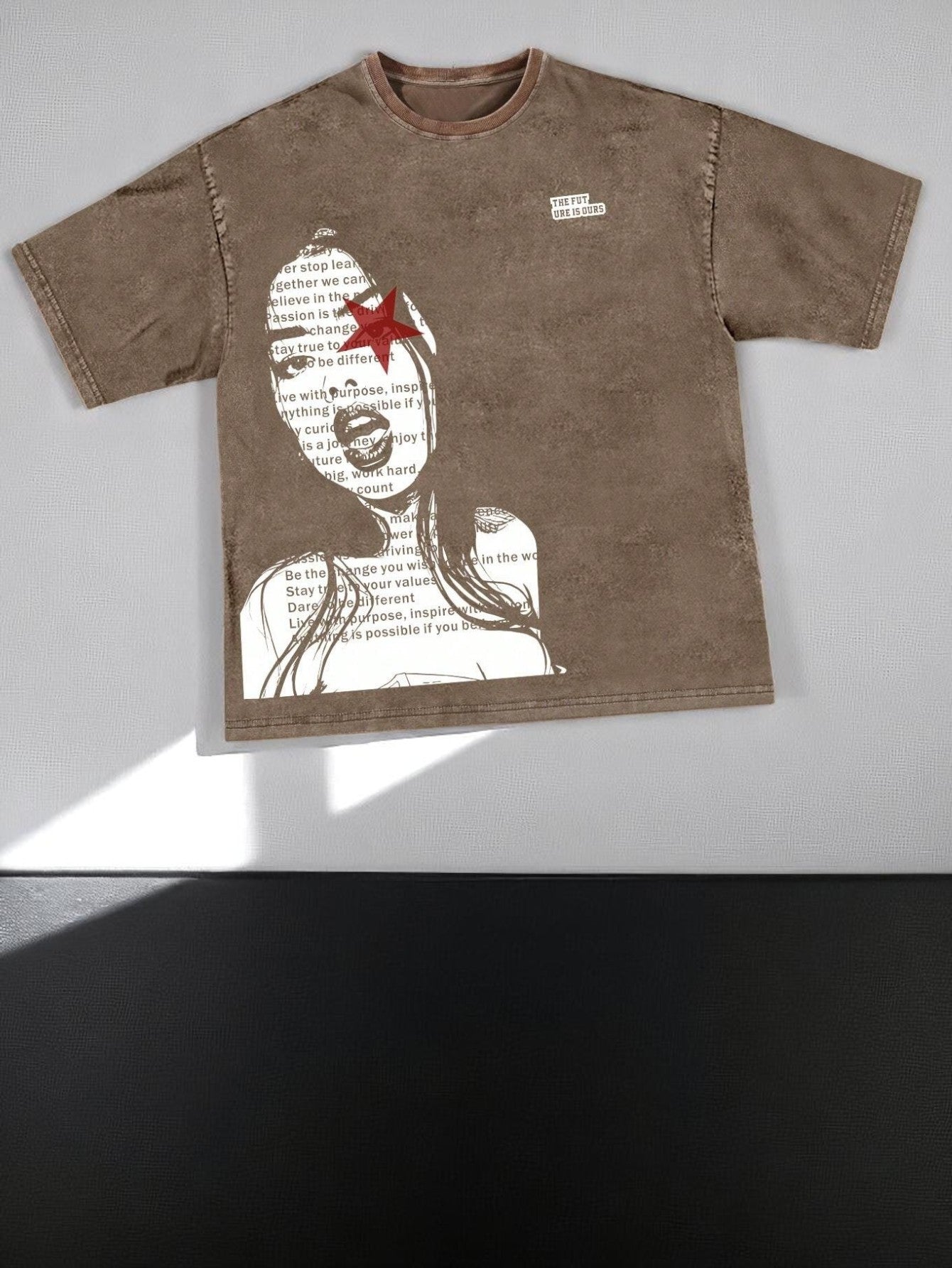 Camiseta Masculina Estonada Oversized - T-Shirt Futury Lady