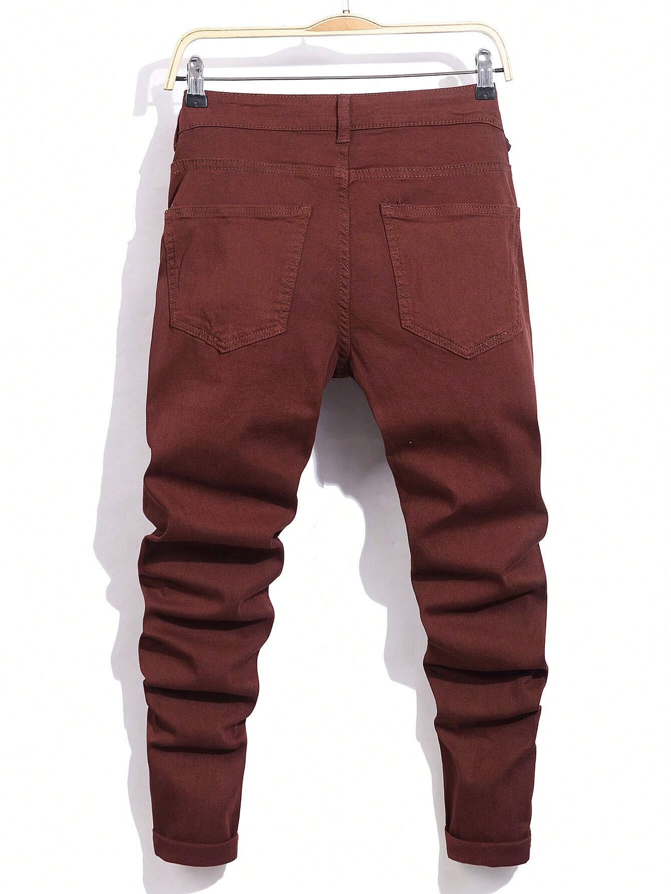 Calça Masculina com Detalhes Rasgados - Calça Victoria