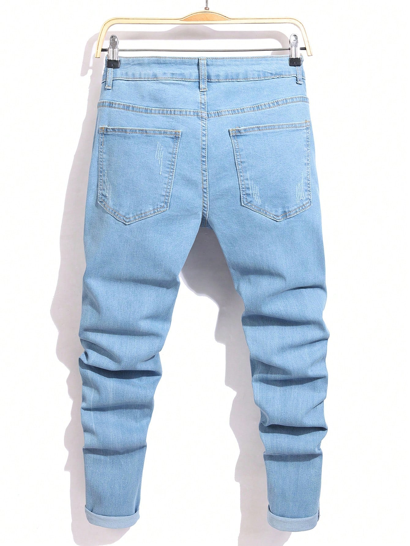 Calça Jeans Masculina Rasgada com Detalhes - Calça Melbourne
