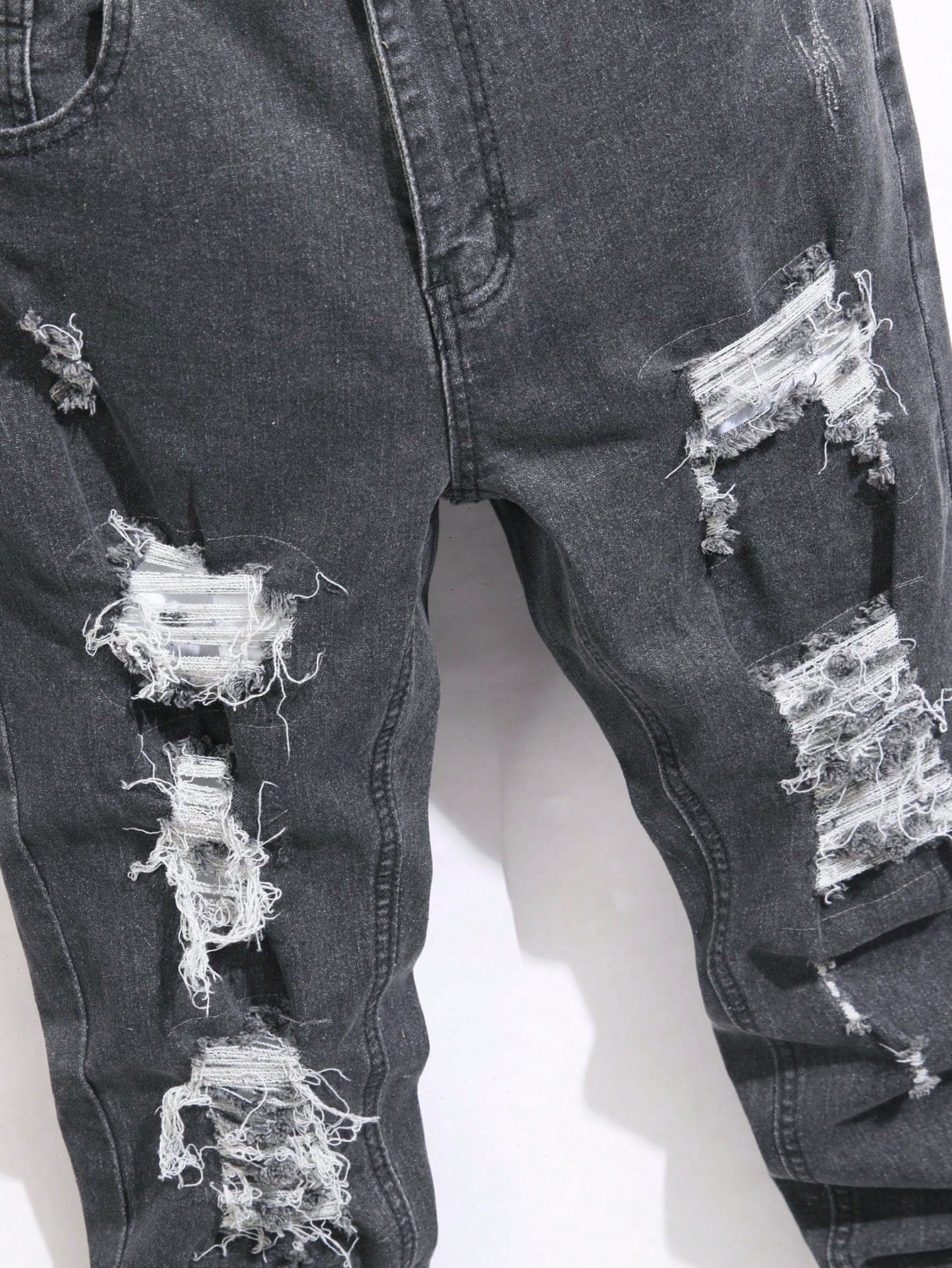 Calça Jeans Masculina Rasgada com Detalhes - Calça Melbourne