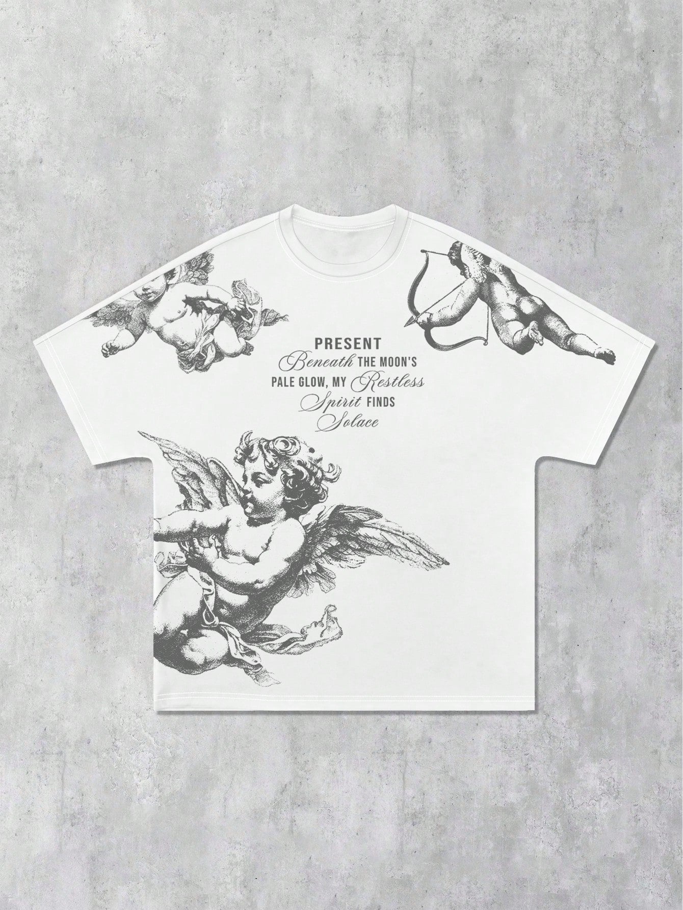 Camiseta Oversized Masculina - T-shirt Living Angels