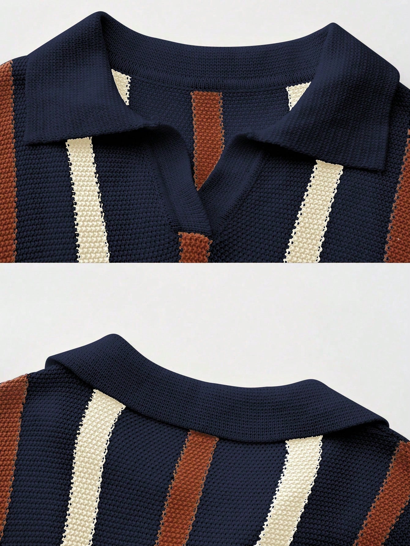 Camisa Polo Listrada em Tricô - Camisa Malta