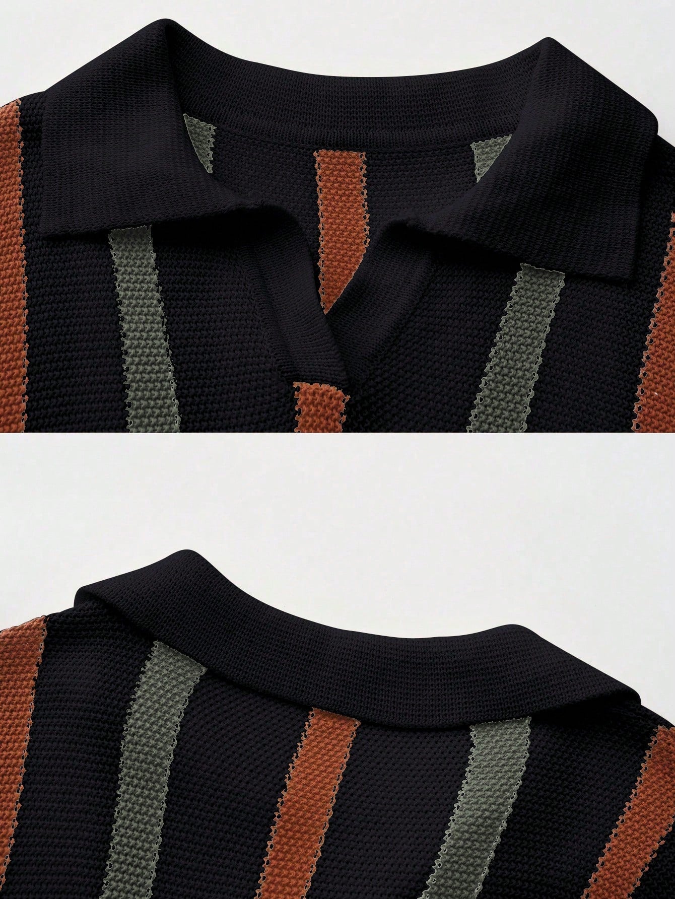Camisa Polo Listrada em Tricô - Camisa Malta