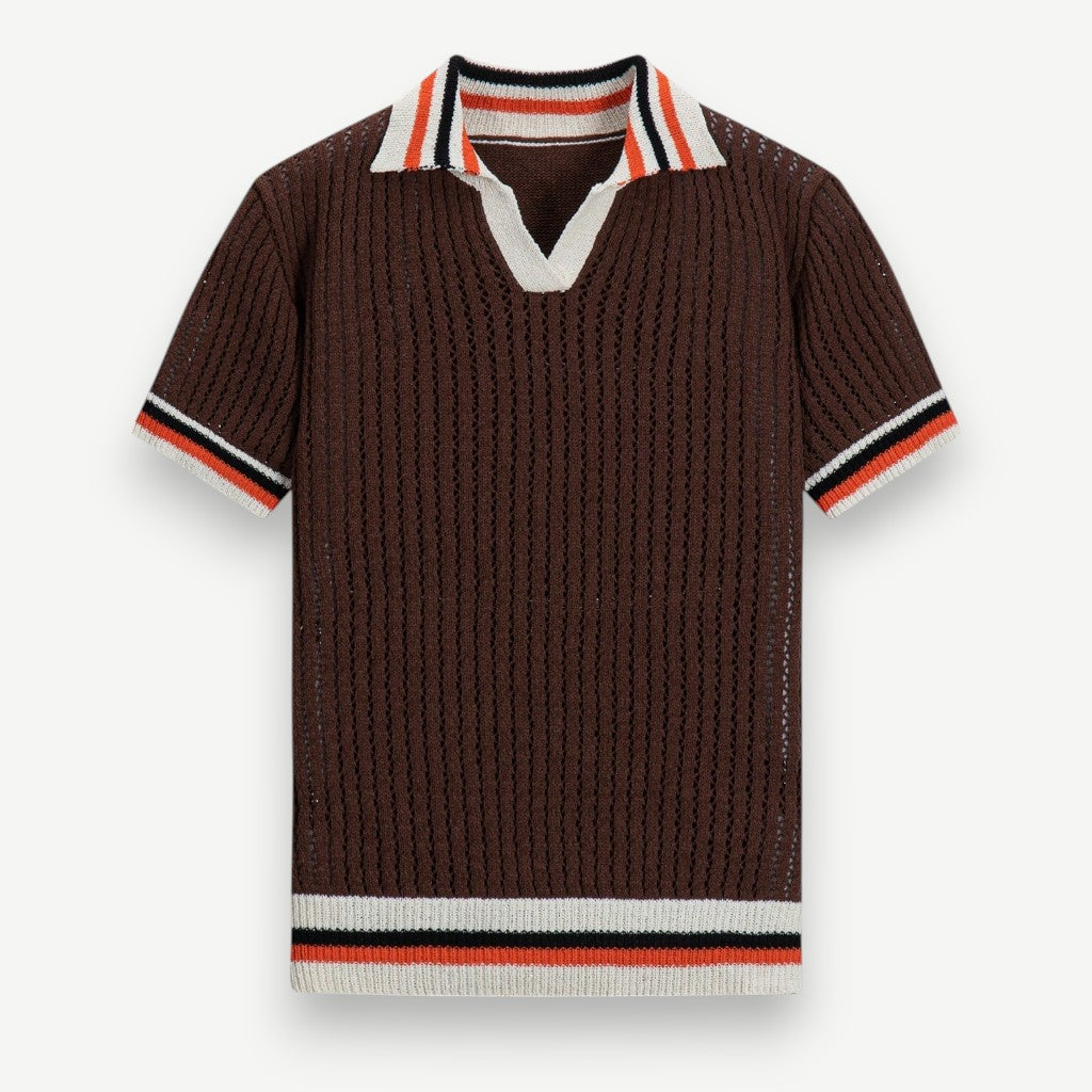 Camisa Polo em Tricô Leve - Camisa Bréscia