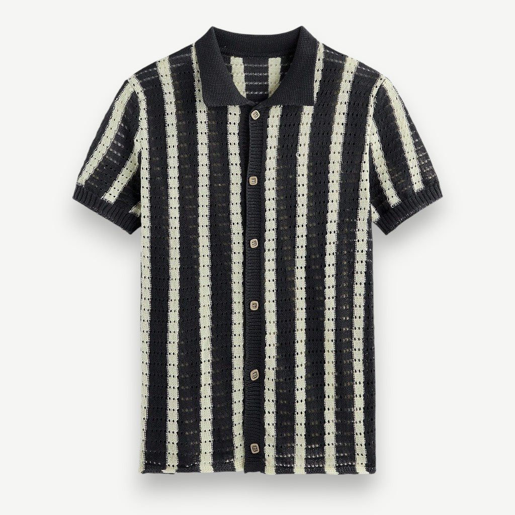 Camisa de Botão em Tricô Leve - Camisa Phuket