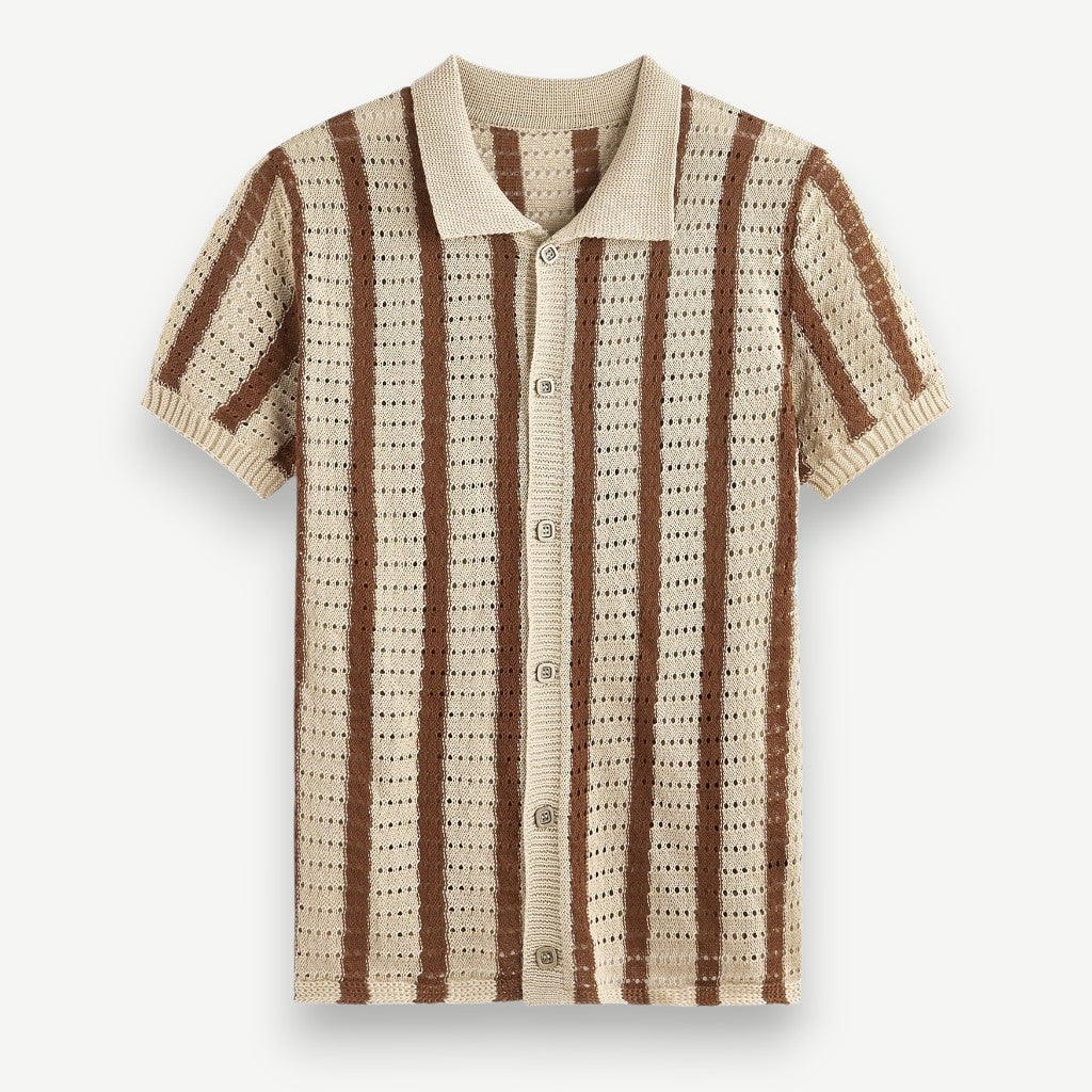 Camisa de Botão em Tricô Leve - Camisa Phuket
