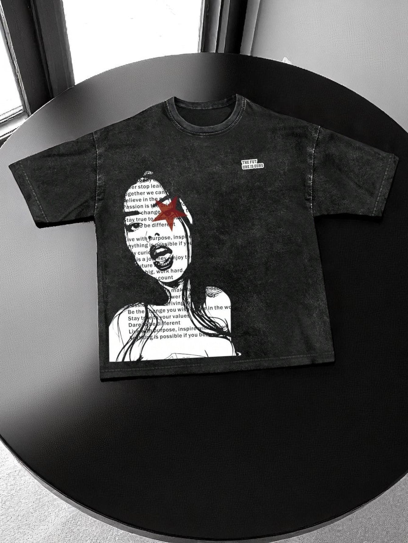 Camiseta Masculina Estonada Oversized - T-Shirt Futury Lady
