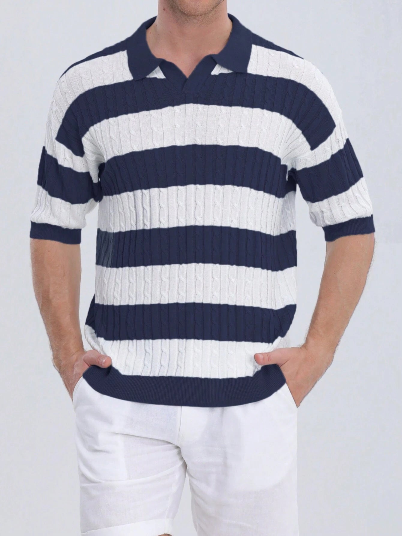 Camisa Polo Texturizada - Camisa Bérgamo