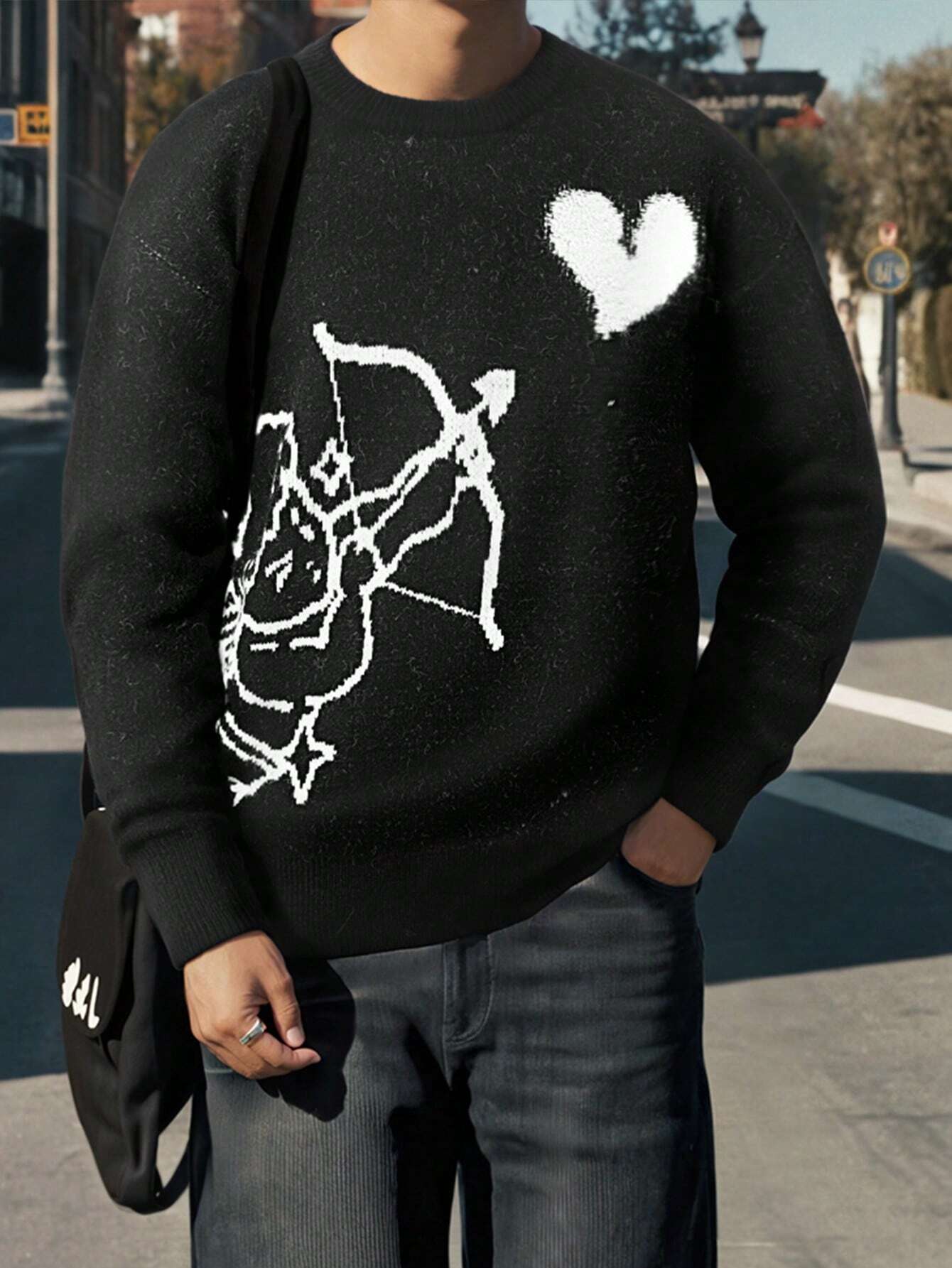 Suéter Masculino Estampado - Suéter Cupid Love