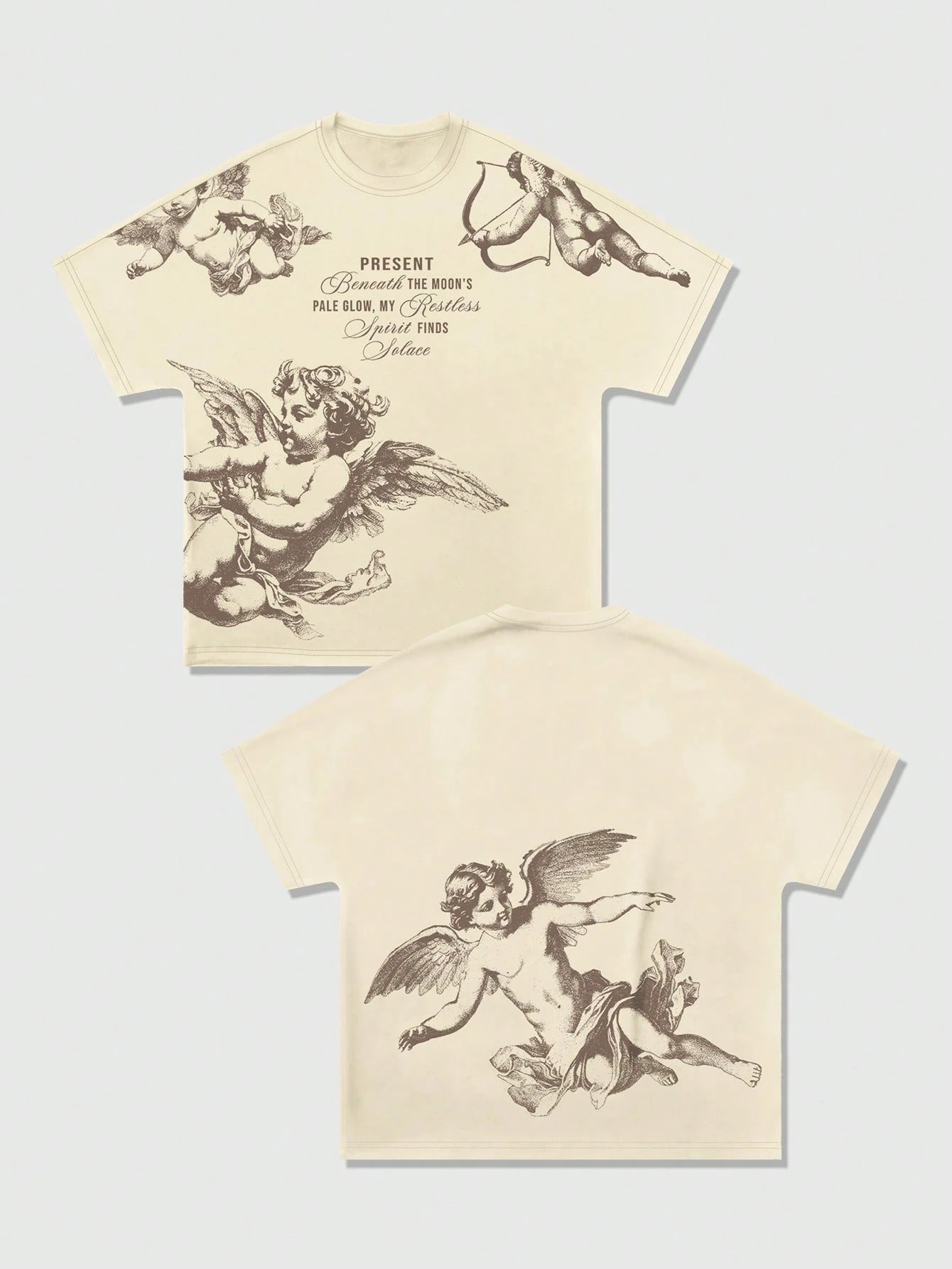 Camiseta Oversized Masculina - T-shirt Living Angels