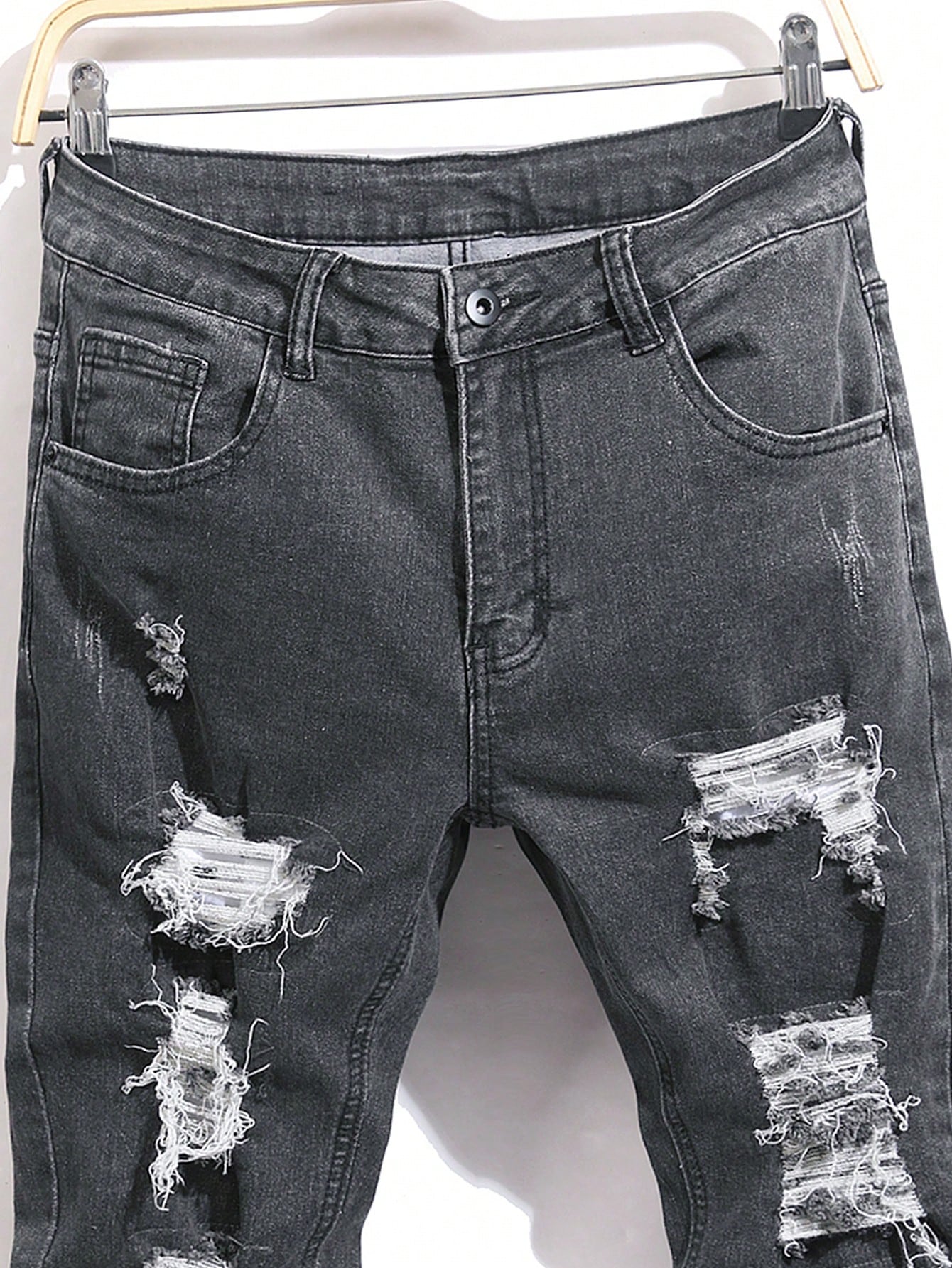 Calça Jeans Masculina Rasgada com Detalhes - Calça Melbourne