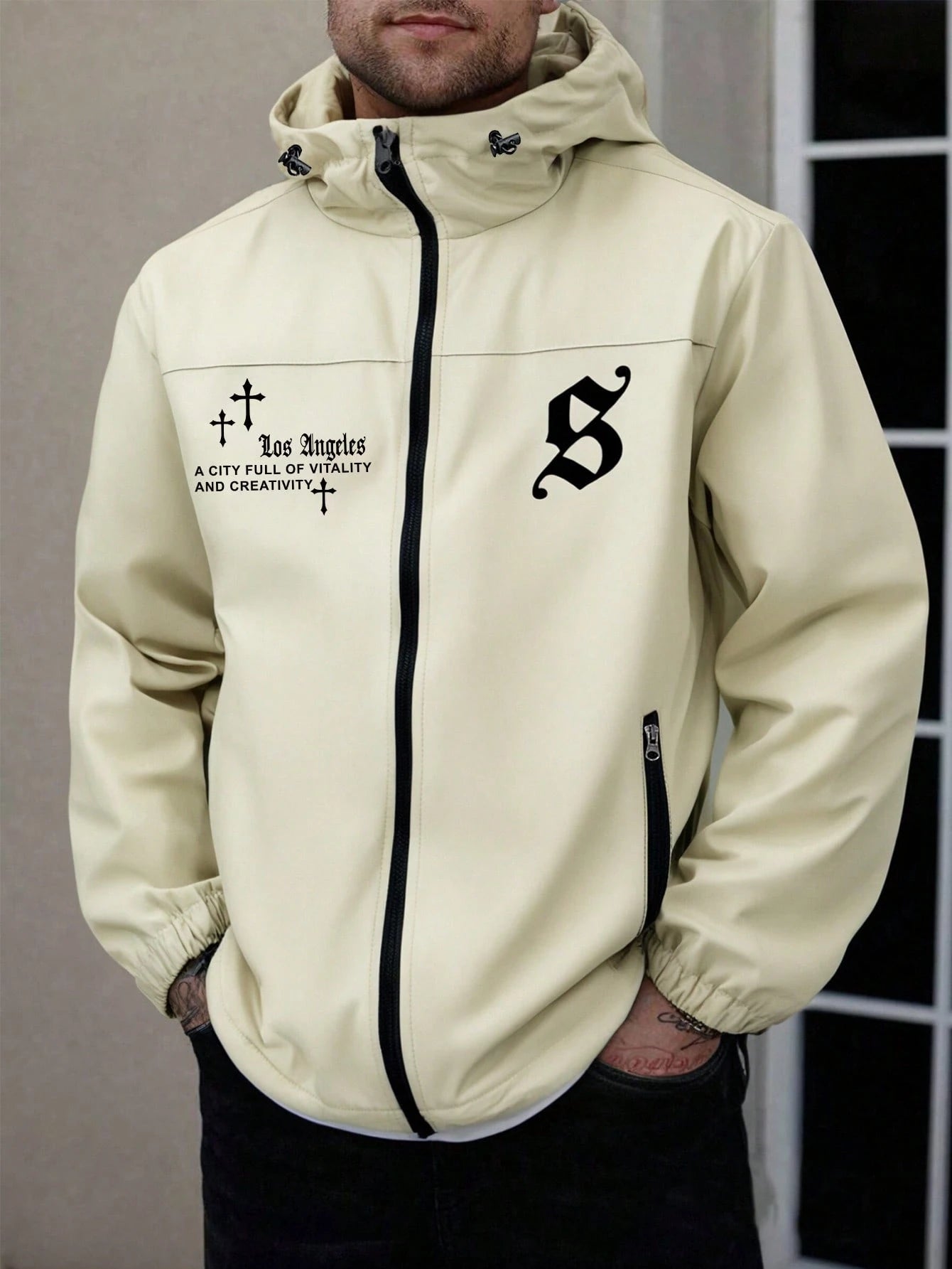 Jaqueta Corta-Vento Masculina - Jaqueta Los Angeles
