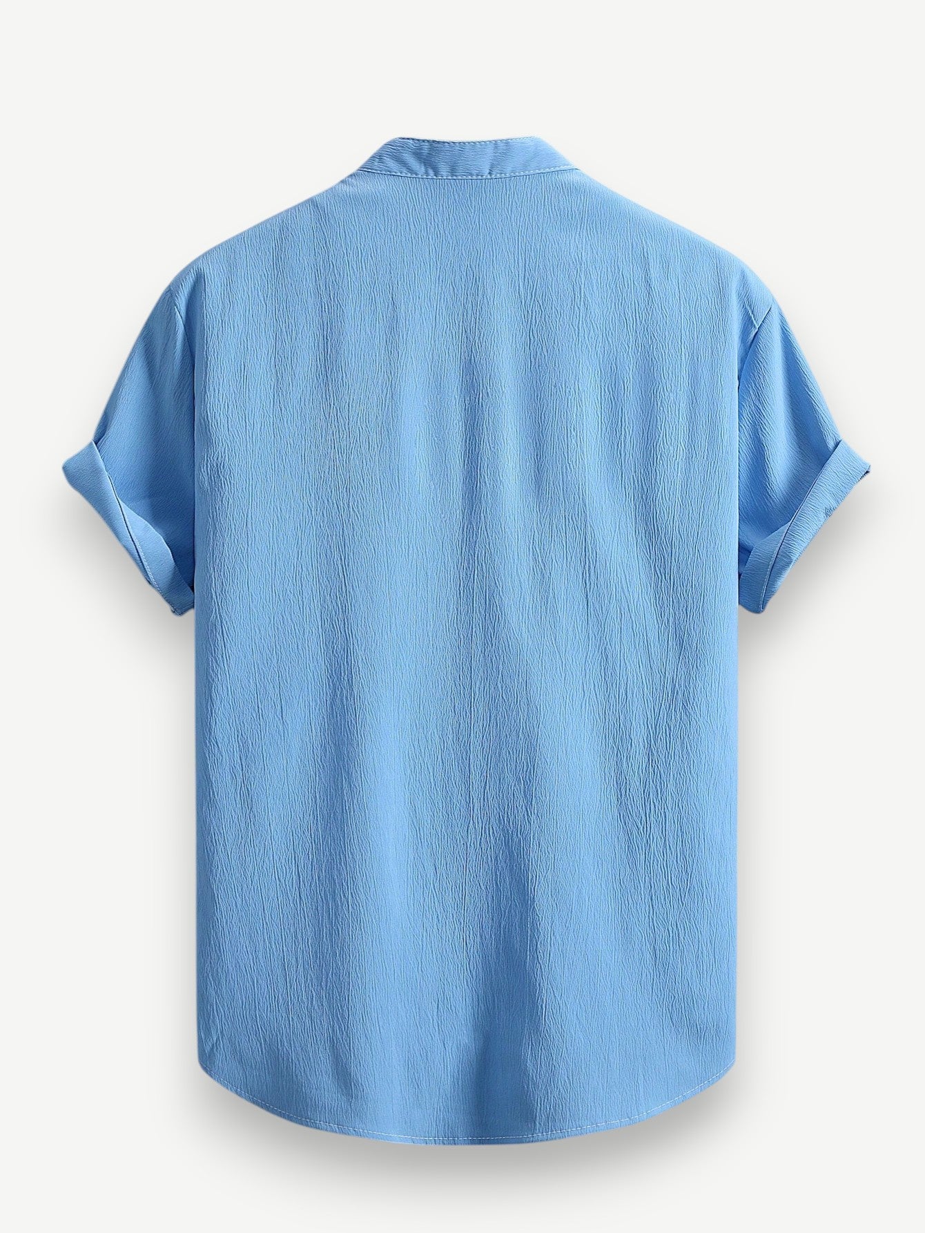 Camisa de Botão Masculina Gola Padre- Camisa Santorini