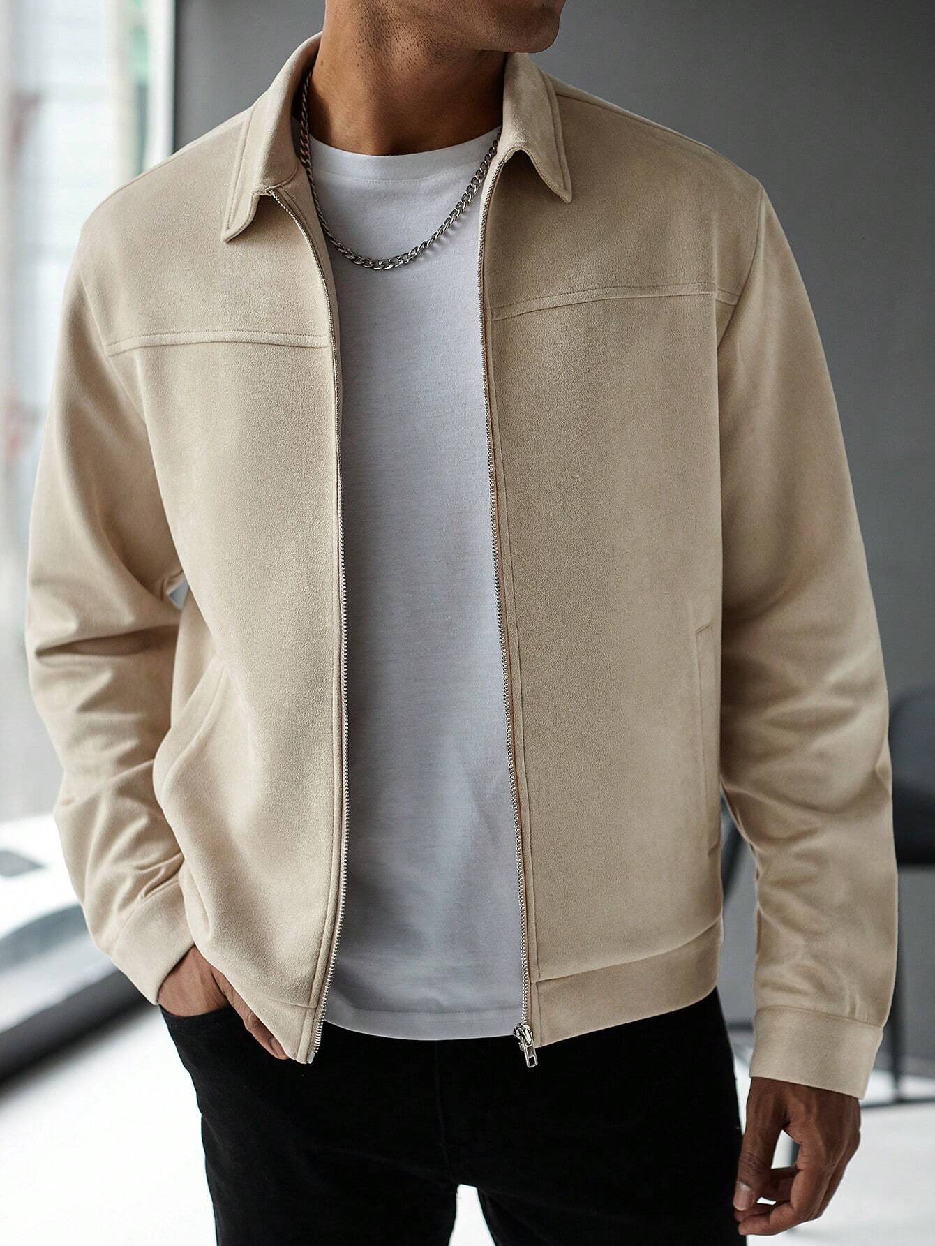 Jaqueta Masculina com Zíper - Jaqueta Melbourne