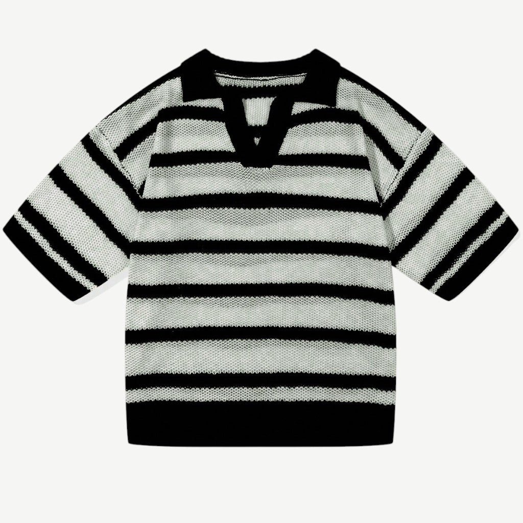 Camisa Polo de Tricô Oversized Masculina - Camisa Mallorca