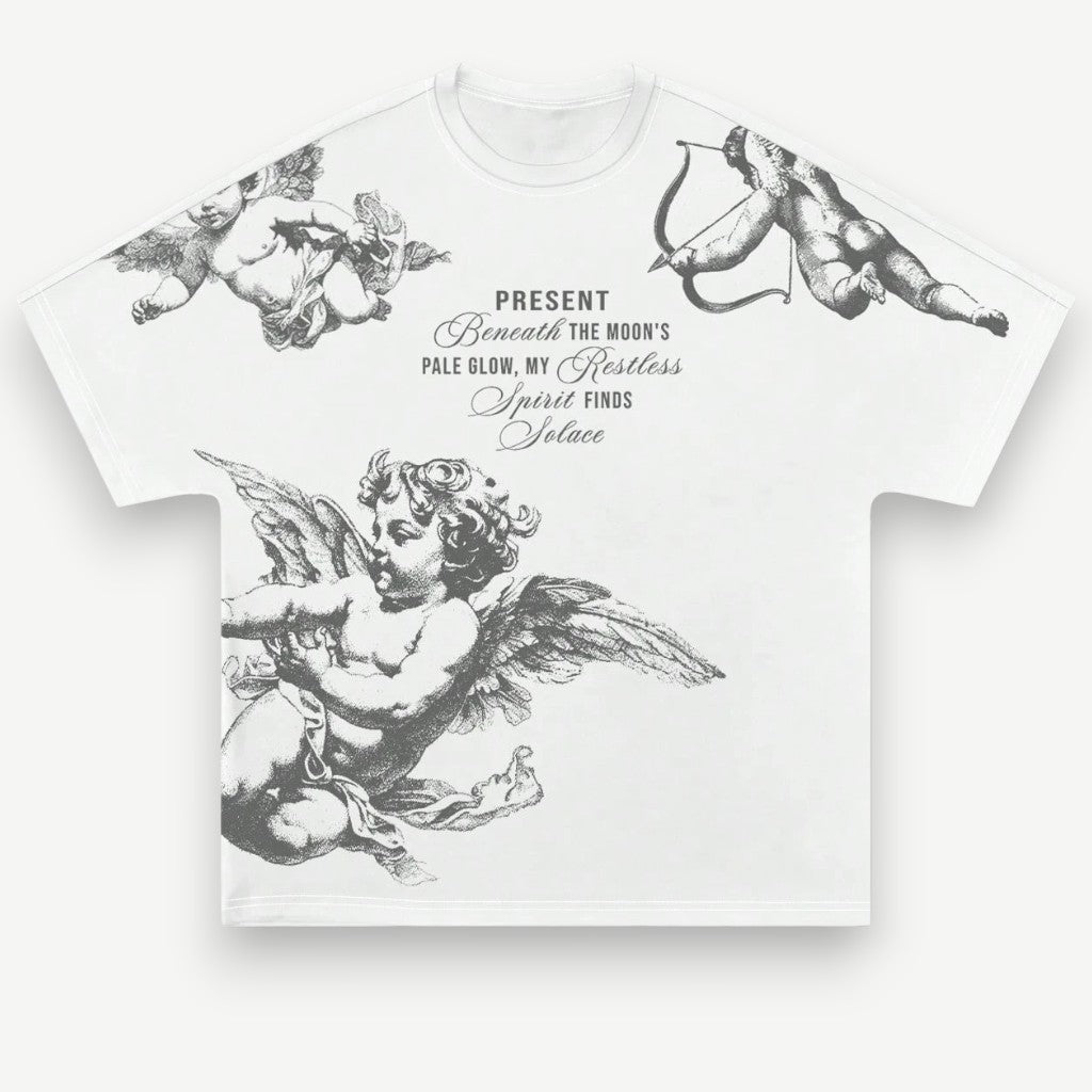 Camiseta Oversized Masculina - T-shirt Living Angels