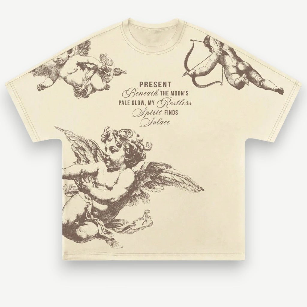 Camiseta Oversized Masculina - T-shirt Living Angels