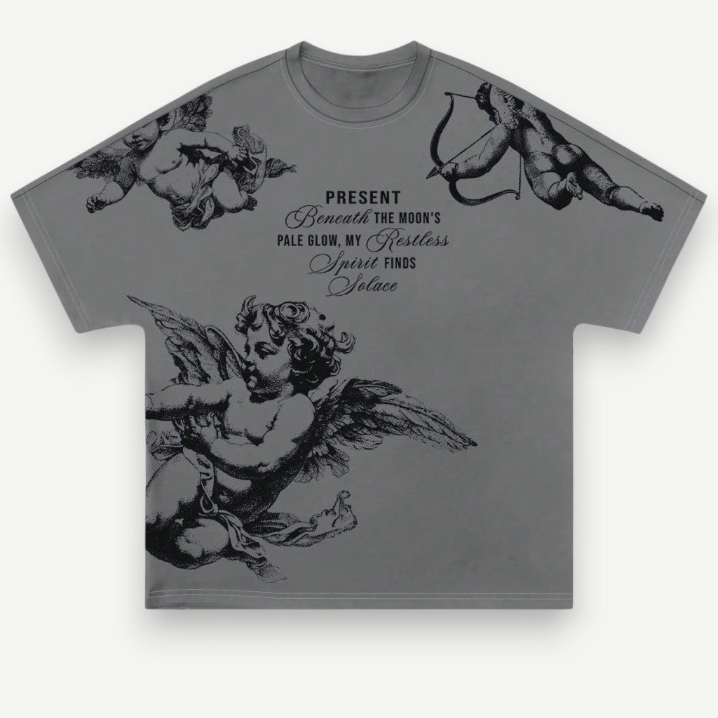 Camiseta Oversized Masculina - T-shirt Living Angels