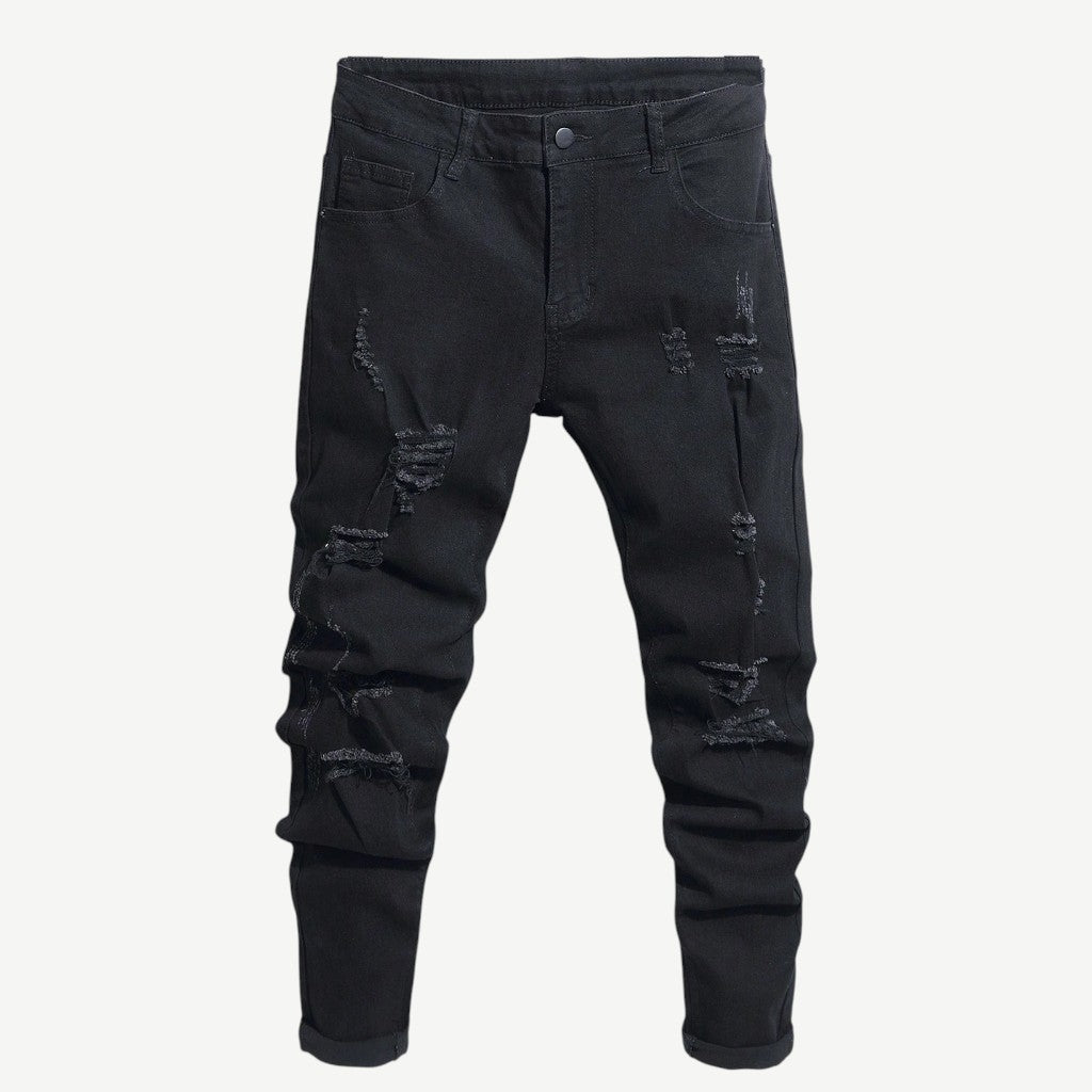 Calça Masculina com Detalhes Rasgados - Calça Victoria
